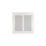 Vitrage tamisant passe - tringle leslie aspect dentelle blanc h. 90 x l. 45cm rocle