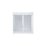 Vitrage tamisant uni poly - lin passe - tringle gabin gris h. 190 x l. 70cm rocle