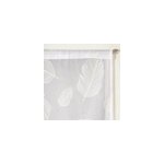 Paire de vitrage tamisant �tamine passe - tringle imprim� gomme blanc l. 160 x l. 60cm dylrev
