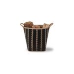 Panier à bûches corda noir le marquier Panier à bûches corda noir le marquier