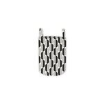 Panier à linge avec anses imprimé noir et blanc en polycoton, levasseur rétro Panier à linge avec anses imprimé noir et blanc en polycoton, levasseur rétro