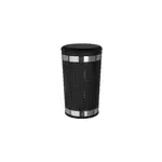 Panier  linge mtal avec assise noir urban