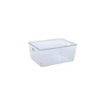 Panier rangement transparent avec couvercle five simply smart cleary 11l