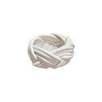 Panier rond beige en coton tiss� et intiss� norasia