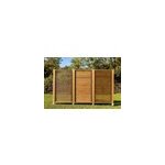 Panneau bois brise vue persienne 100 x h. 200 cm Panneau bois brise vue persienne 100 x h. 200 cm