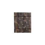 Panneau droit décoratif en demi - bambou brun / noir l. 100 x h. 120 cm Panneau droit décoratif en demi - bambou brun / noir l. 100 x h. 120 cm