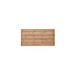 Panneau droit de clôture arve 2 en bois traité marron ép. 30 mm l. 180 x h. 90 cm Panneau droit de clôture arve 2 en bois traité marron ép. 30 mm l. 180 x h. 90 cm