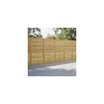 Panneau droit de cl�ture khoper en bois trait� �p. 20 mm l. 90 x h. 180 cm