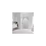 Panneau mural de salle de bains l. 100 x h. 210 cm, effet parement b�ton gris clair, schulte d�codesign ...