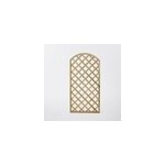 Panneau treillis ajour en pin en forme d'arc l. 90 x h. 180 cm