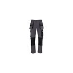 Pantalon de travail erbauer gris taille 46 multi - poches, genoux renforc�s, tissu r�sistant