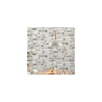 Papier peint imitation brique vinyle sur intiss� givry goodhome beige ros�