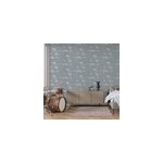 Papier peint intiss� les aventures  ; walk to the wild  ; bleu gris� l. 1005 x l. 53cm lut�ce
