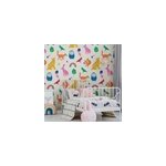 Papier peint intiss� country critters heroes imprim� animaux de la for�t multicouleurs l. 1000 x l. 52cm ...
