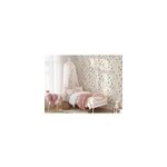 Papier peint intiss� fleuri les aventures louise fleurs et feuillage rose l. 1001 x l. 53cm lut�ce
