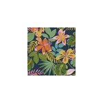 Papier peint intiss� so exotic night imprim� fleurs tropicales rose, vert, bleu l. 1000 x l. 52cm envy ...