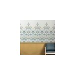 Papier peint panoramique intiss� strawberry thief soft bleu l. 4000 x l. 250cm william morris