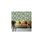 Papier peint vinyle intiss dolce vita palmier seventies xxl vert, bleu l. 1005 x l. 53cm lutce