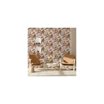 Papier peint vinyle intiss� dolce vita tulipes marron, rouge l. 1005 x l. 53cm lut�ce