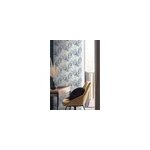 Papier peint vinyle intiss expans bay leaf feuilles bleu l. 53 x h. 1005 cm rasch