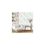 Papier peint vinyle intiss� feuillage, fleurs sauvages bleu l. 1005 x l. 53cm ugepa