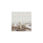 Papier peint vinyle intiss� fleuri bella fleurs multicouleurs pastel l. 1005 x l. 53cm ug�pa