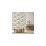 Papier peint vinyle intiss� feuillage little bird vert et jaune moutarde l. 1005 x l. 53cm lut�ce