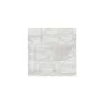 Papier peint vinyle intiss� reality iv lutece mat et satin� effet bois, cercl� gris, gris clair l. 1005 ...