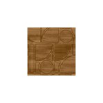 Papier peint vinyle intiss� reality iv lutece mat et satin� effet bois, cercl� marron l. 1005 x l. 53 ...