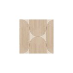 Papier peint vinyle intiss� reality iv lutece mat et satin� effet bois, cercl� marron, bois, beige l. ...