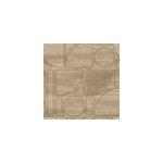Papier peint vinyle intiss� reality iv lutece mat et satin� effet bois, cercl� marron, taupe l. 1005 ...