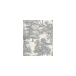 Papier peint vinyle intiss sejours & chambres lutece mat et satin fret, toile de jouy bleu l. 1005 ...