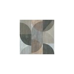 Papier peint vinyle intiss sejours & chambres lutece mat et satin gomtrique gris, taupe, bleu l. ...