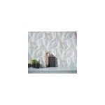 Papier peint vinyle intiss� v�g�tal bleu, vert l. 1005 x l. 53cm, erismann crescent