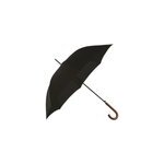 Parapluie canne long ouverture automatique bois et noir