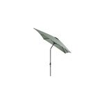 Parasol centr� inclinable rectangulaire ouverture manivelle toile vert d'eau goodhome kasane