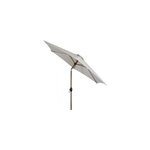Parasol centr� inclinable en rond ouverture manivelle toile moon beam goodhome kasane