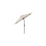 Parasol centr� inclinable rond ouverture manivelle toile moon beam goodhome kasane