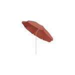 Parasol centr� inclinable rond ouverture pression terracotta l. 1, 8m x h. 1, 9m goodhome curacao