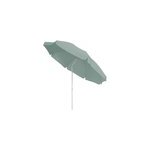 Parasol centr� inclinable rond ouverture pression vert d'eau l. 1, 8m x h. 1, 9m goodhome curacao