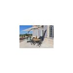 Parasol dport cubic 3x3m coloris blanc proloisirs