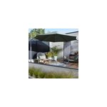 Parasol déporté goodhome mallorca kaki ø350 cm Parasol déporté goodhome mallorca kaki ø350 cm