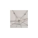 Parasol d�port� inclinable rectangle ouverture manivelle moonbeam 3 x 4m goodhome corby