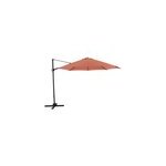 Parasol d�port� inclinable rond ouverture manivelle orange 3, 5m goodhome brindisi