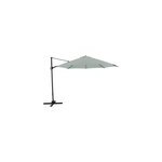 Parasol d�port� inclinable rond ouverture manivelle vert d'eau 3, 5m goodhome brindisi
