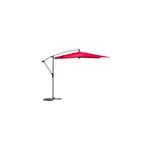 Parasol d�port� rond manoa grenade et graphite 3m en aluminium trait� �poxy hesp�ride