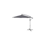 Parasol dport sur pied malta gris  300 cm