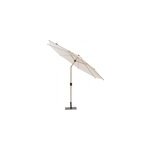 Parasol droit loompa h. 2, 50m coloris argile lin hesp�ride l. 300 x l. 300 cm
