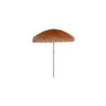 Parasol droit raphia marron aluminium 2 m