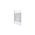 Pare - baignoire 1 volet verre miroir anticalcaire goodhome nubia h. 150 x l. 95 cm Pare - baignoire 1 volet verre miroir anticalcaire goodhome nubia h. 150 x l. 95 cm